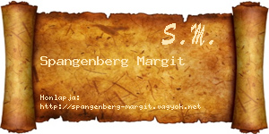 Spangenberg Margit névjegykártya